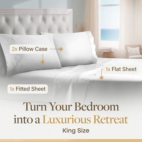 Lane Linen breathable sateen sheets regulate temperature for cooler sleep.