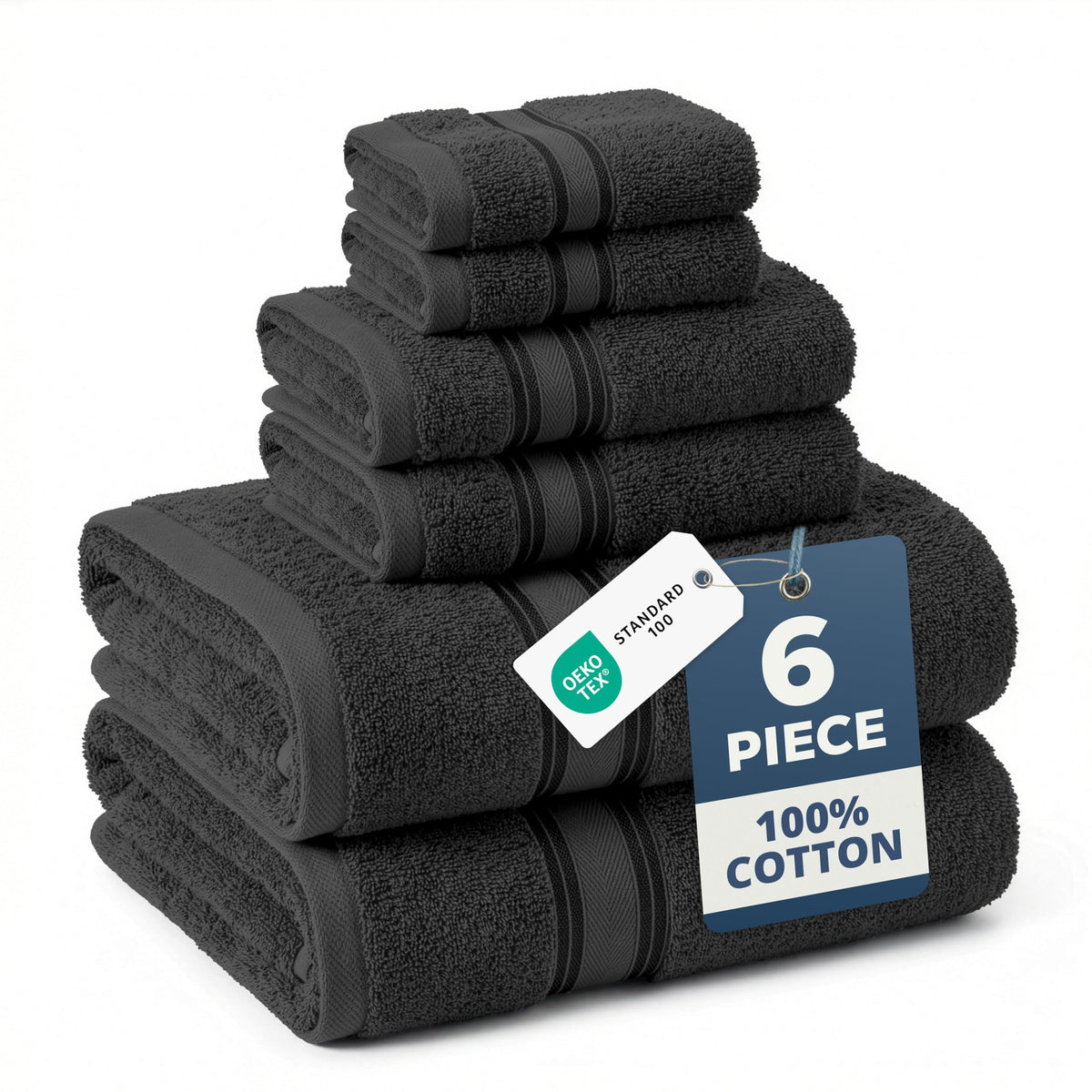 Lane Linen luxury bath towels set packaging for premium unboxing experience