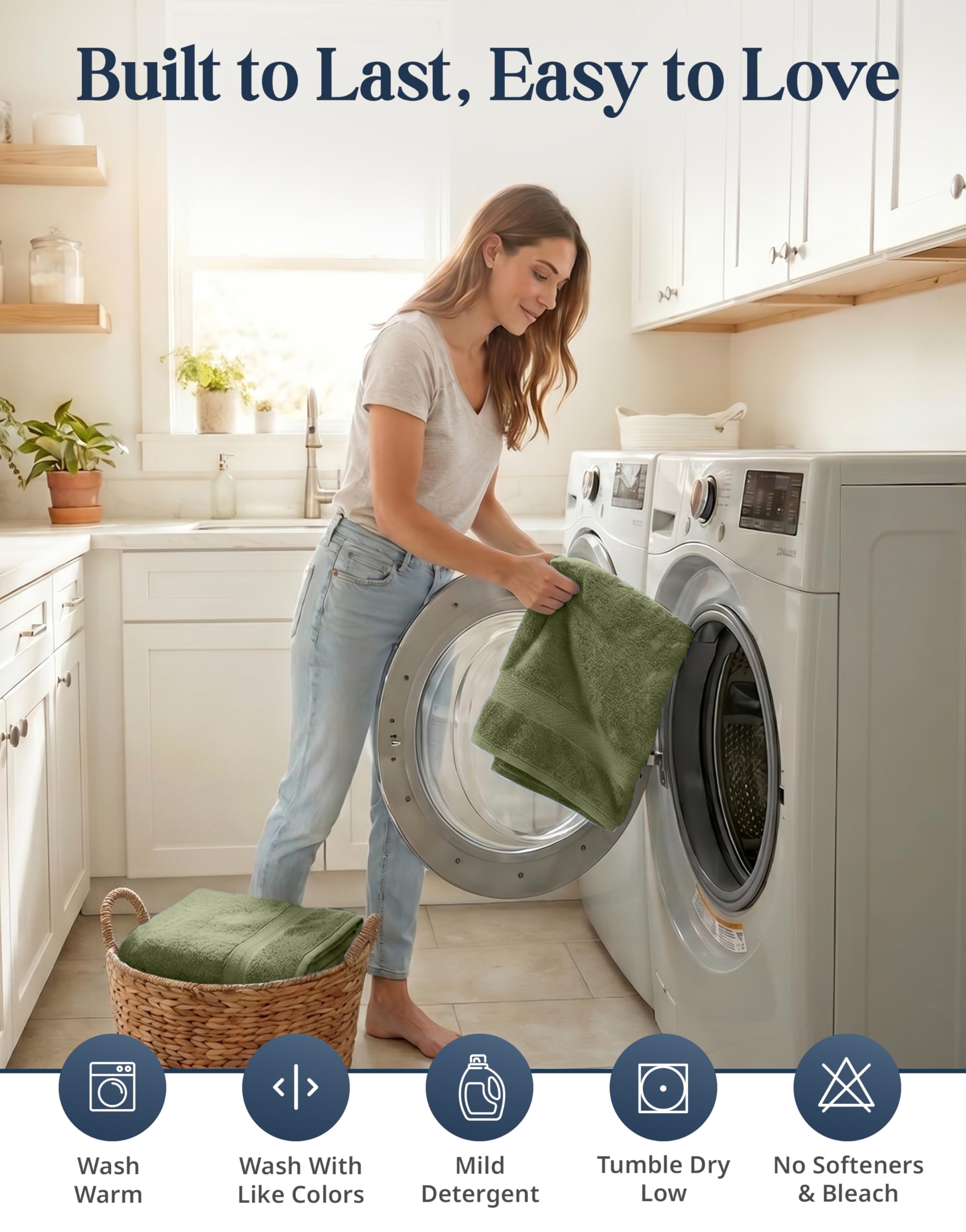 Lane Linen machine wash care – easy maintenance for busy households