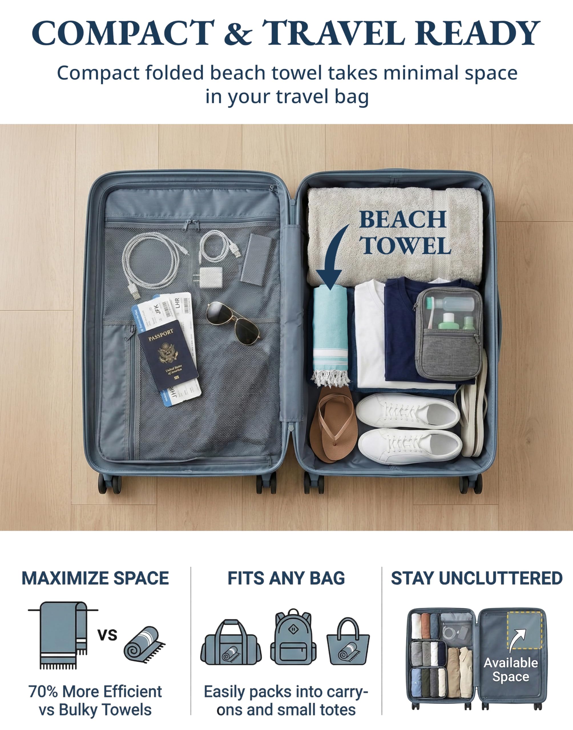 Lane Linen machine-washable and dryer-friendly towel care for simplicity.