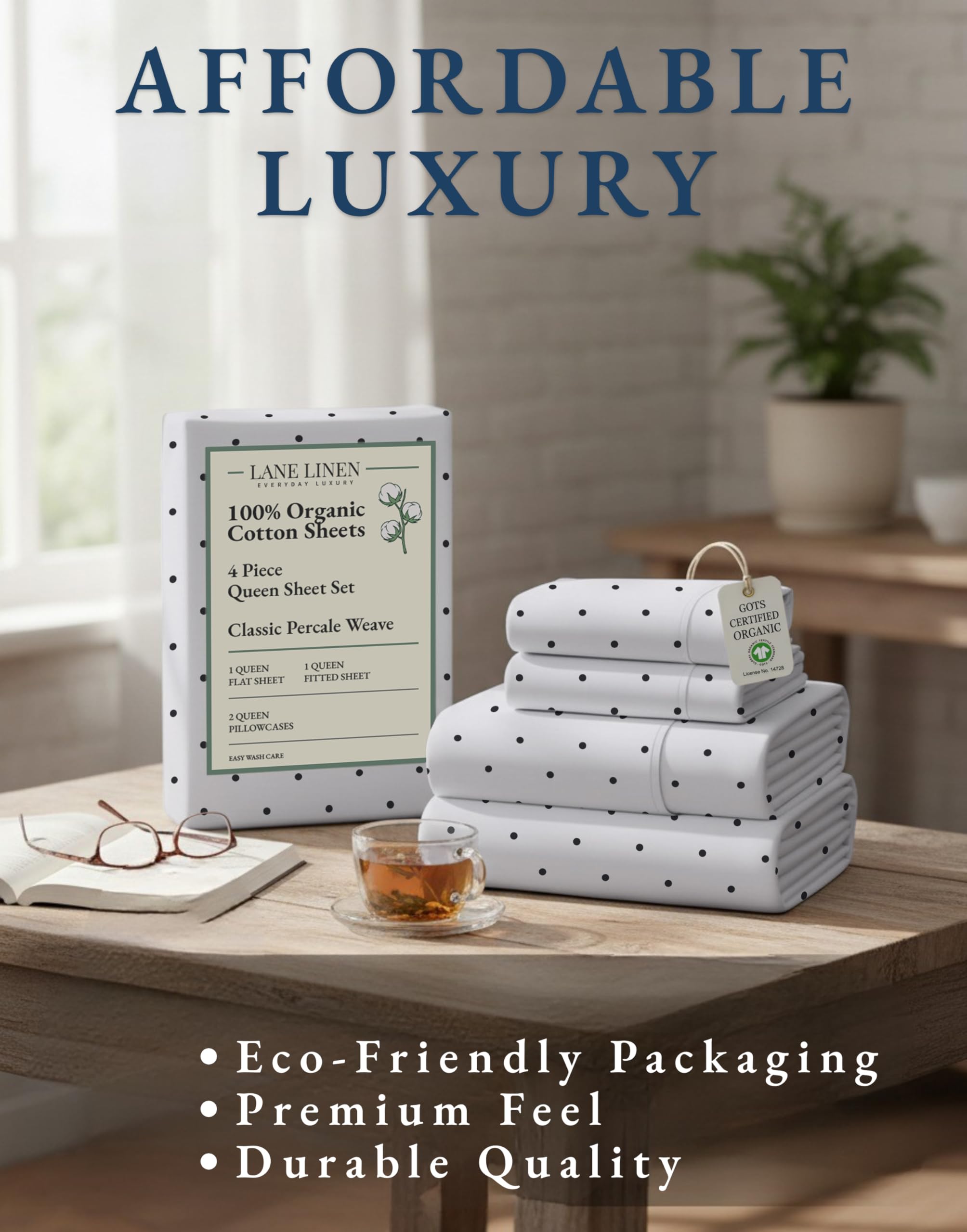 Lane Linen sheets are machine-wash and tumble-dry safe for easy care