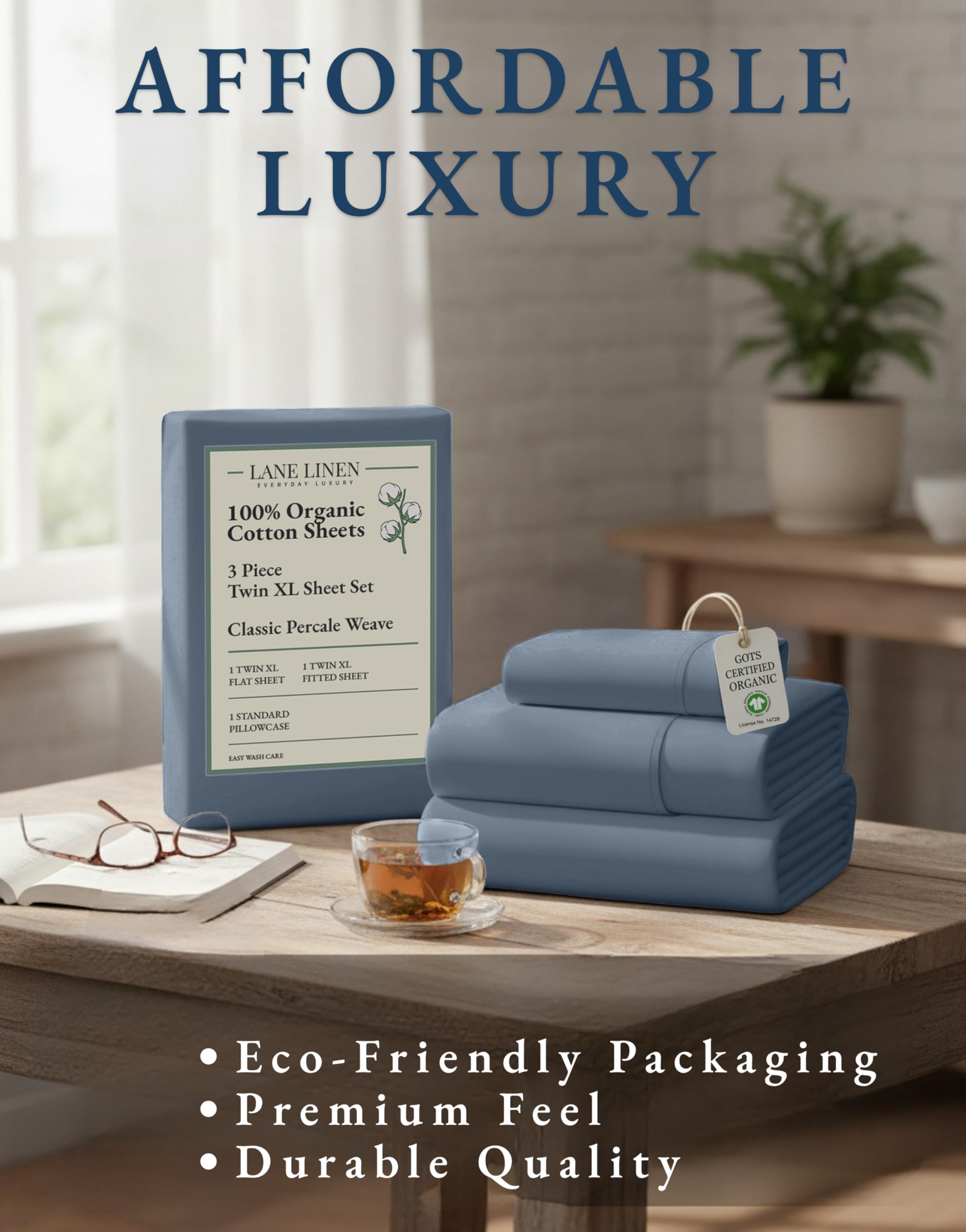 Lane Linen Machine washable and durable for easy care
