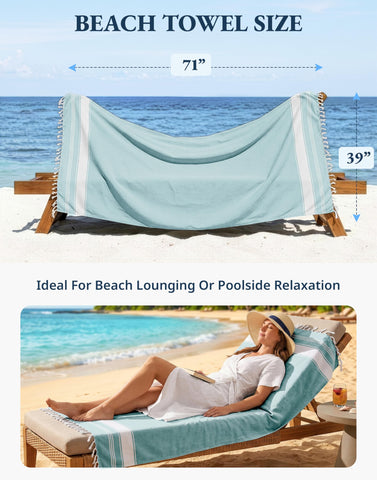 Lane Linen multipurpose towel usable as sarong, yoga towel, or picnic blanket.