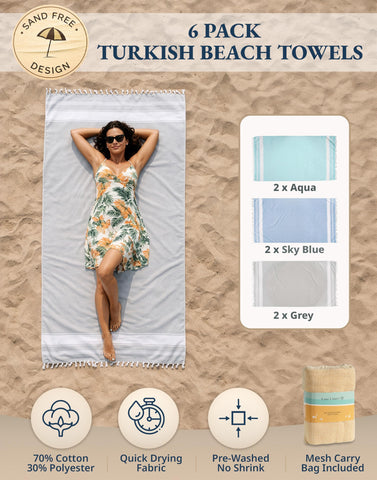Lane Linen oversized 39x71 towel neatly folded for travel or storage.