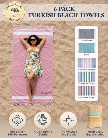 Lane Linen oversized 39x71 towel laid out for poolside lounging