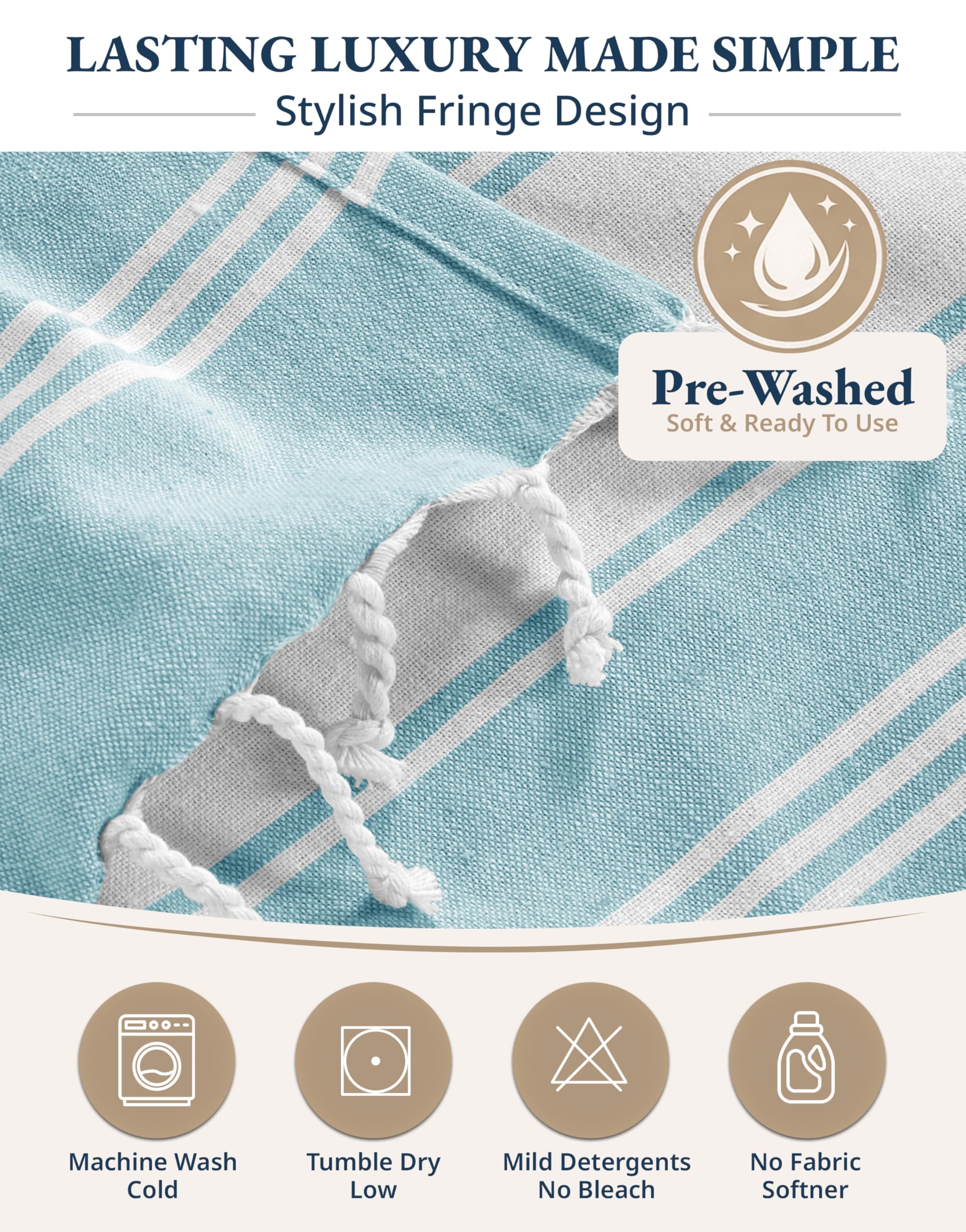 Lane Linen satisfaction-guaranteed towel delivers reliable quality and style.
