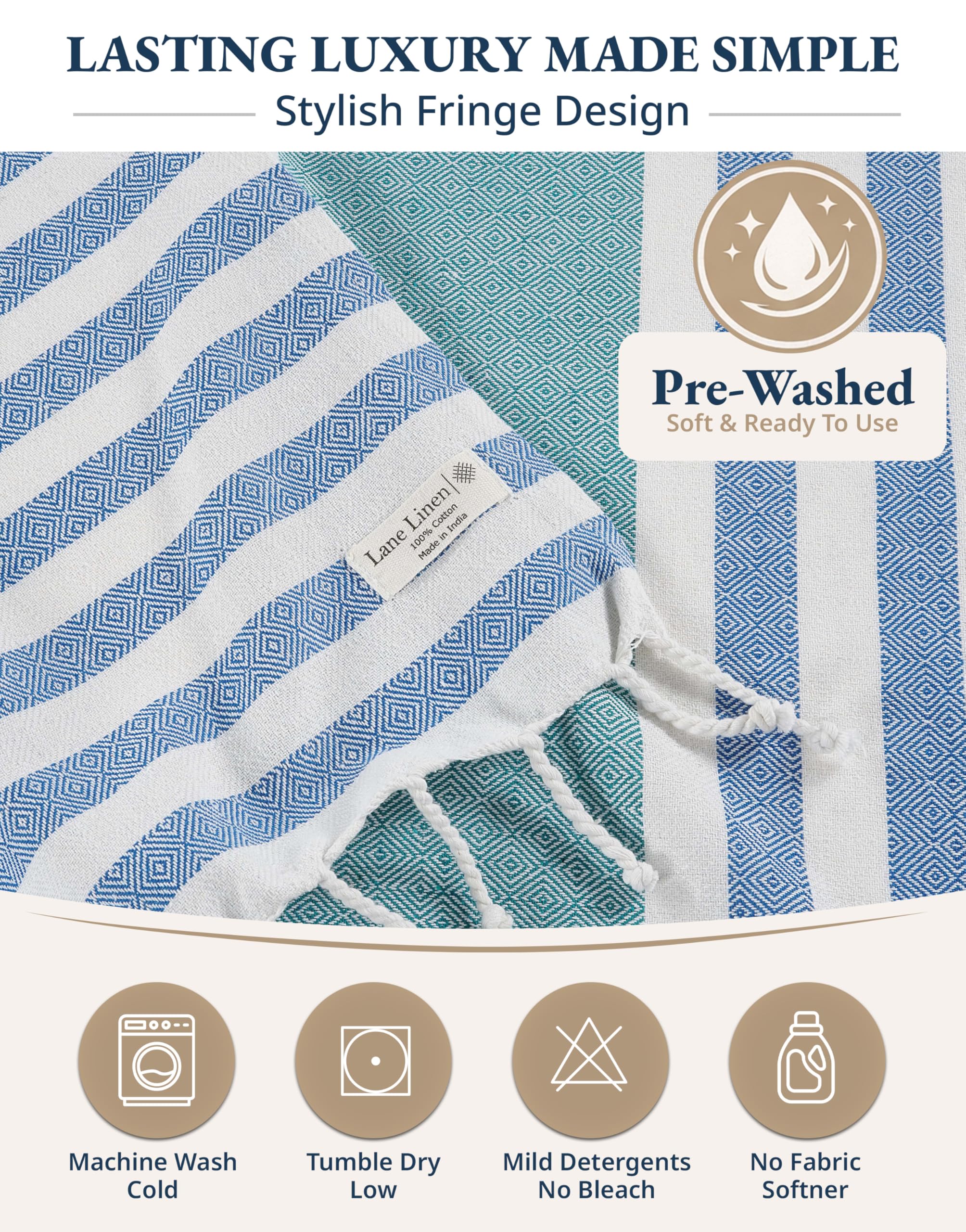 Lane Linen hotel-spa softness towel feels plush and durable