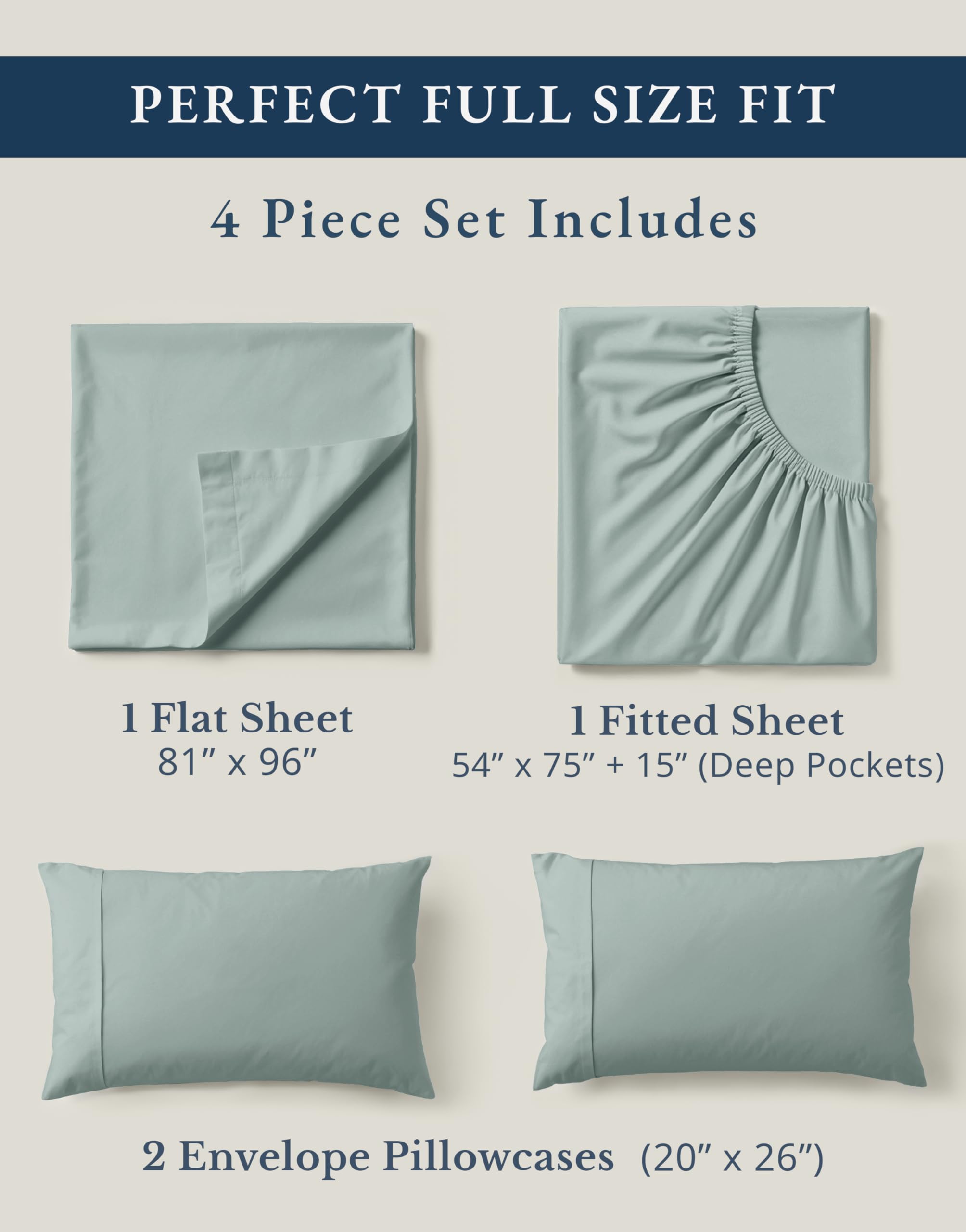 LANE LINEN percale weave texture conveys a cool, hotel-style feel