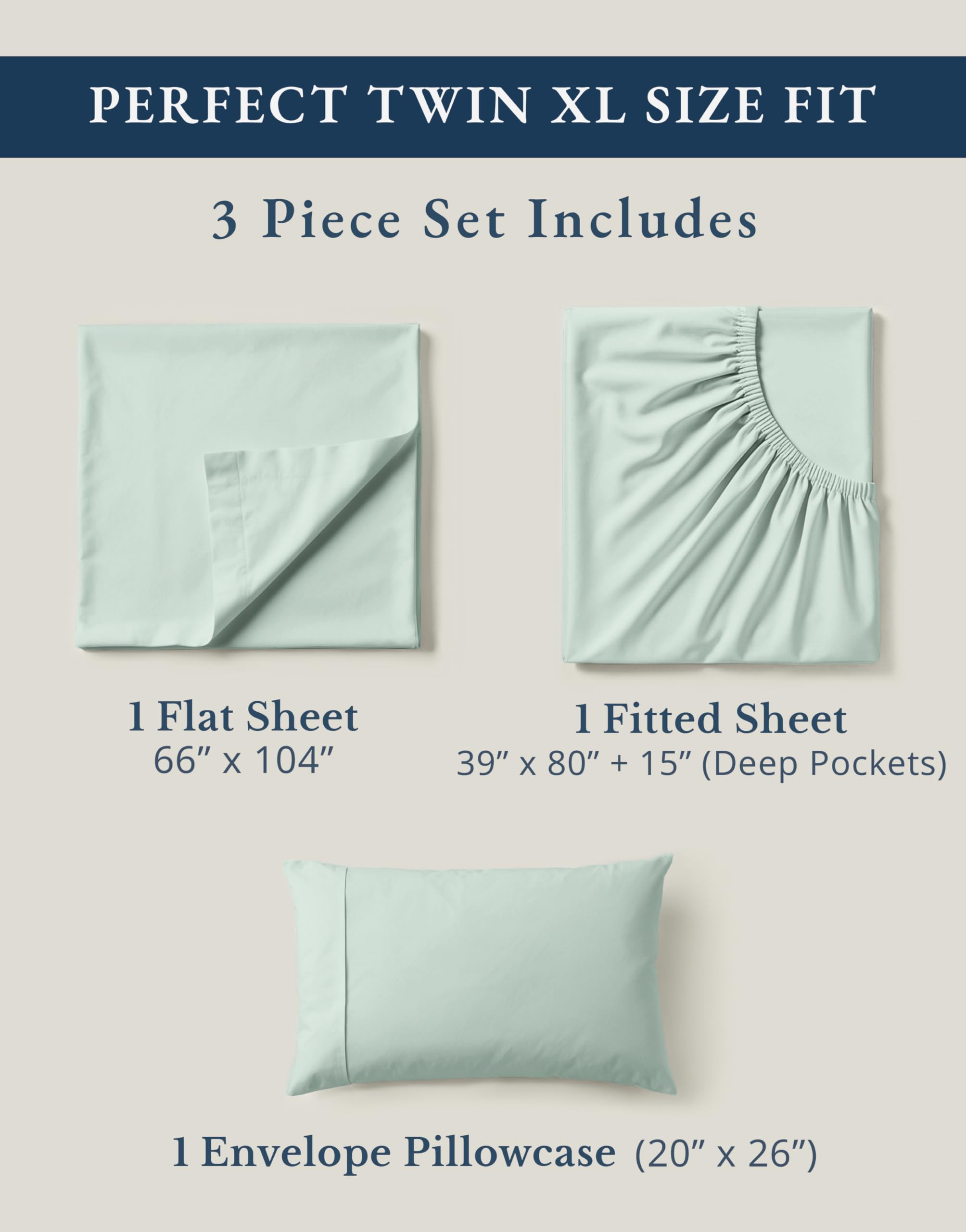 LANE LINEN percale weave texture highlights breathable, cool nights