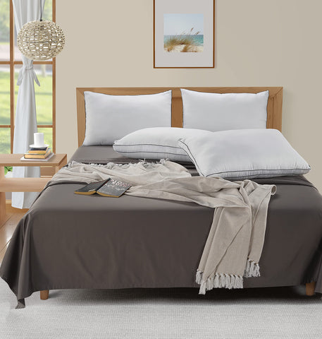 Lane Linen Standard Pillows side sleeping ideal for neck support