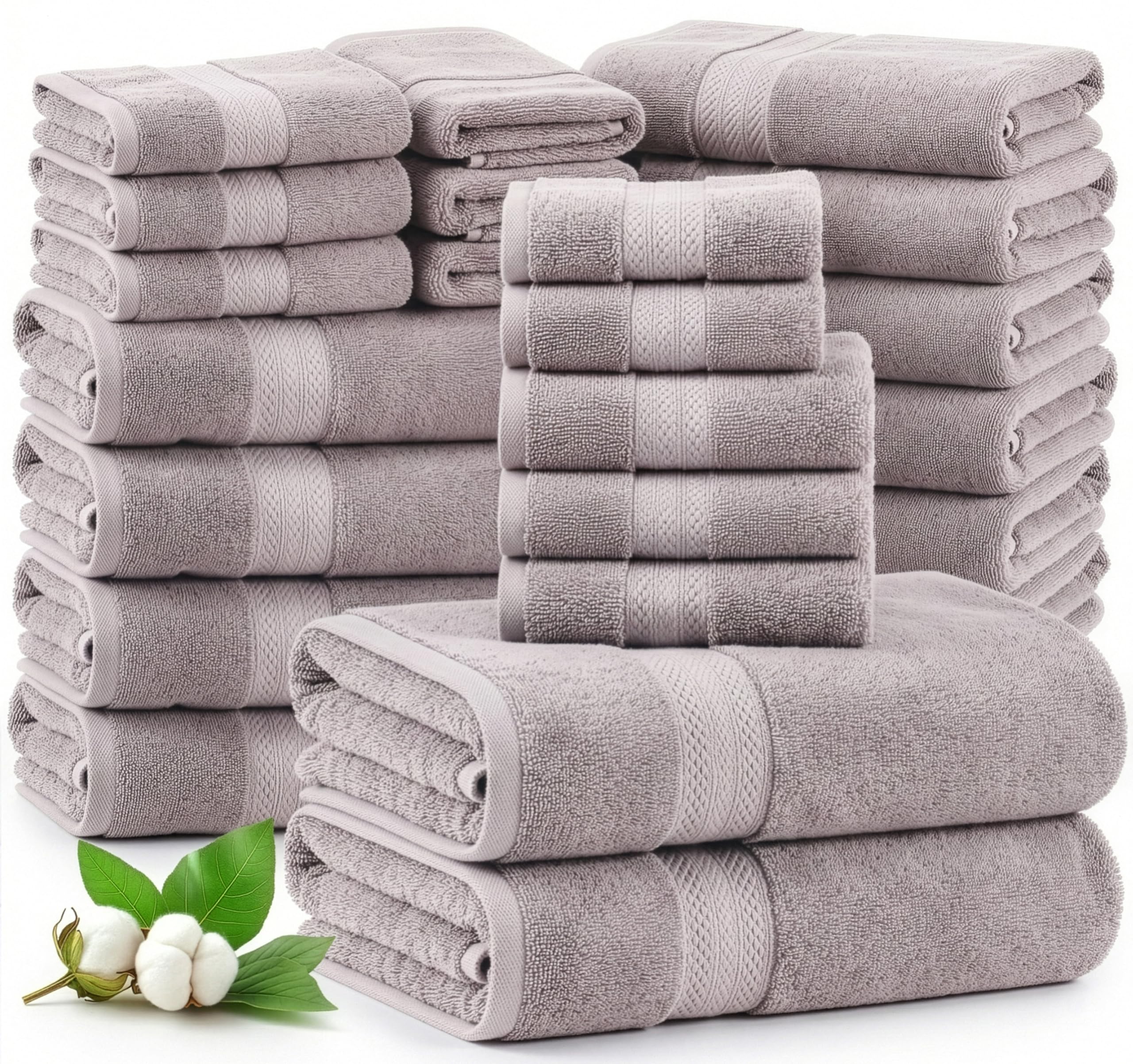 LANE LINEN Platinum bath sheet 35x66 close-up shows plush softness and absorbency.