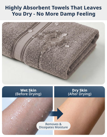 Unfolded Lane Linen platinum bath towels reveal hotel-inspired texture