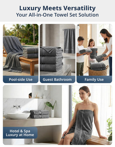 Lane Linen plush grey towel texture emphasizes cloud-soft comfort