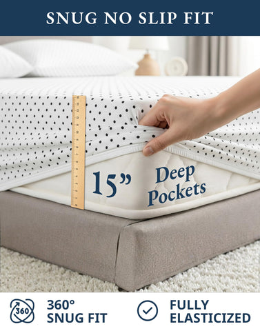 Lane Linen polka-dot print detail adds playful style to bed décor