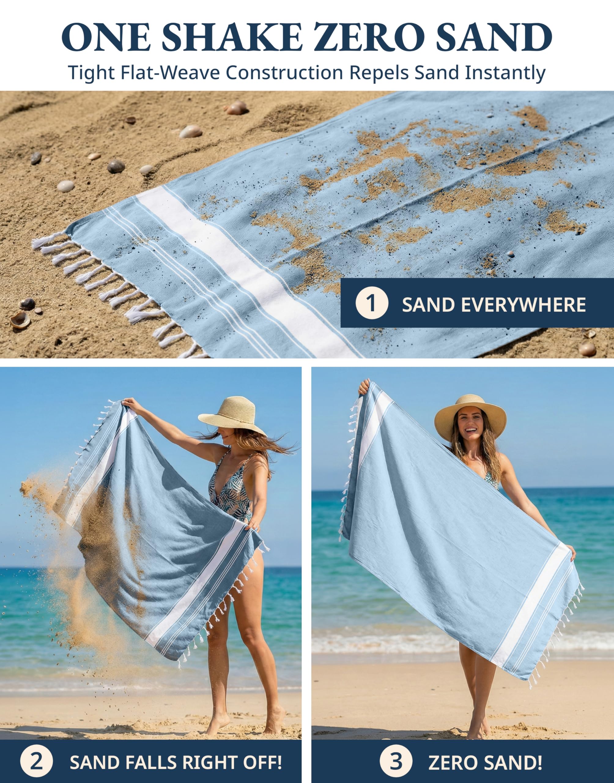 Lane Linen pre-washed soft hand feel offers gentle surface on skin.