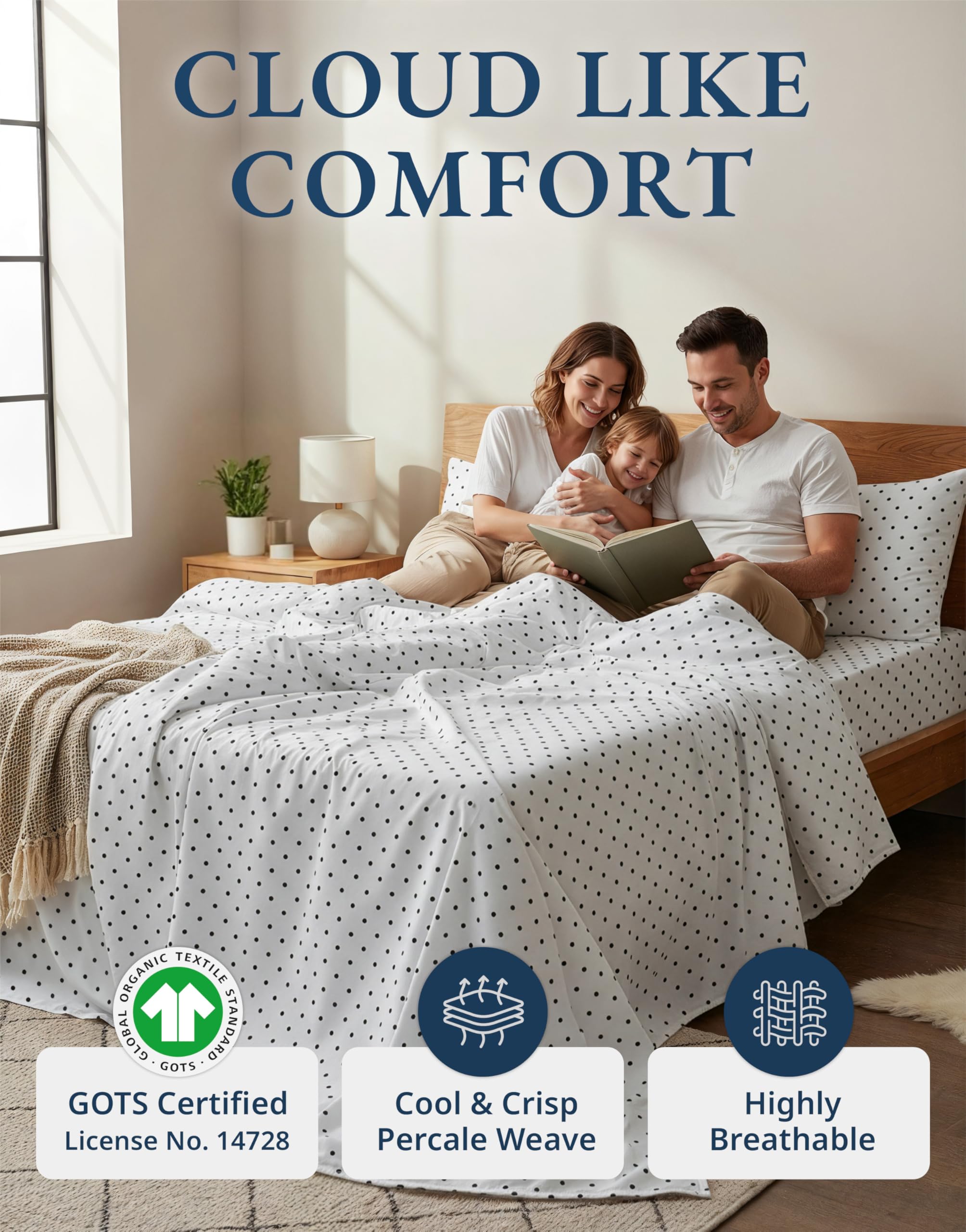 Lane Linen queen fitted sheet with deep pockets fitting up to 15 inches mattresses