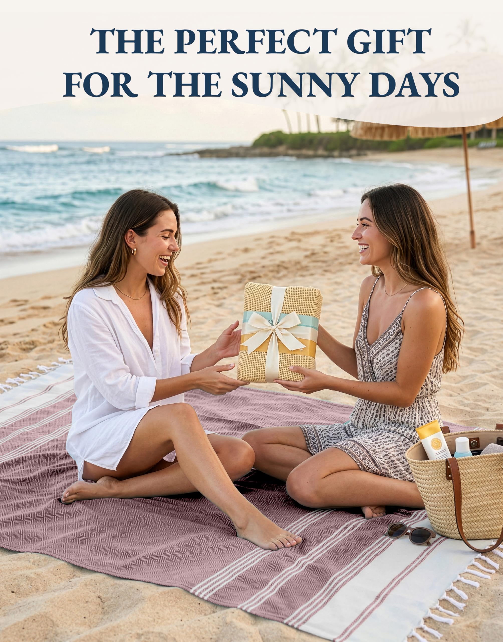 Lane Linen six-pack display in assorted colors for family vacations