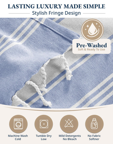 Lane Linen spa-soft weave and durable fabric for long-lasting use.