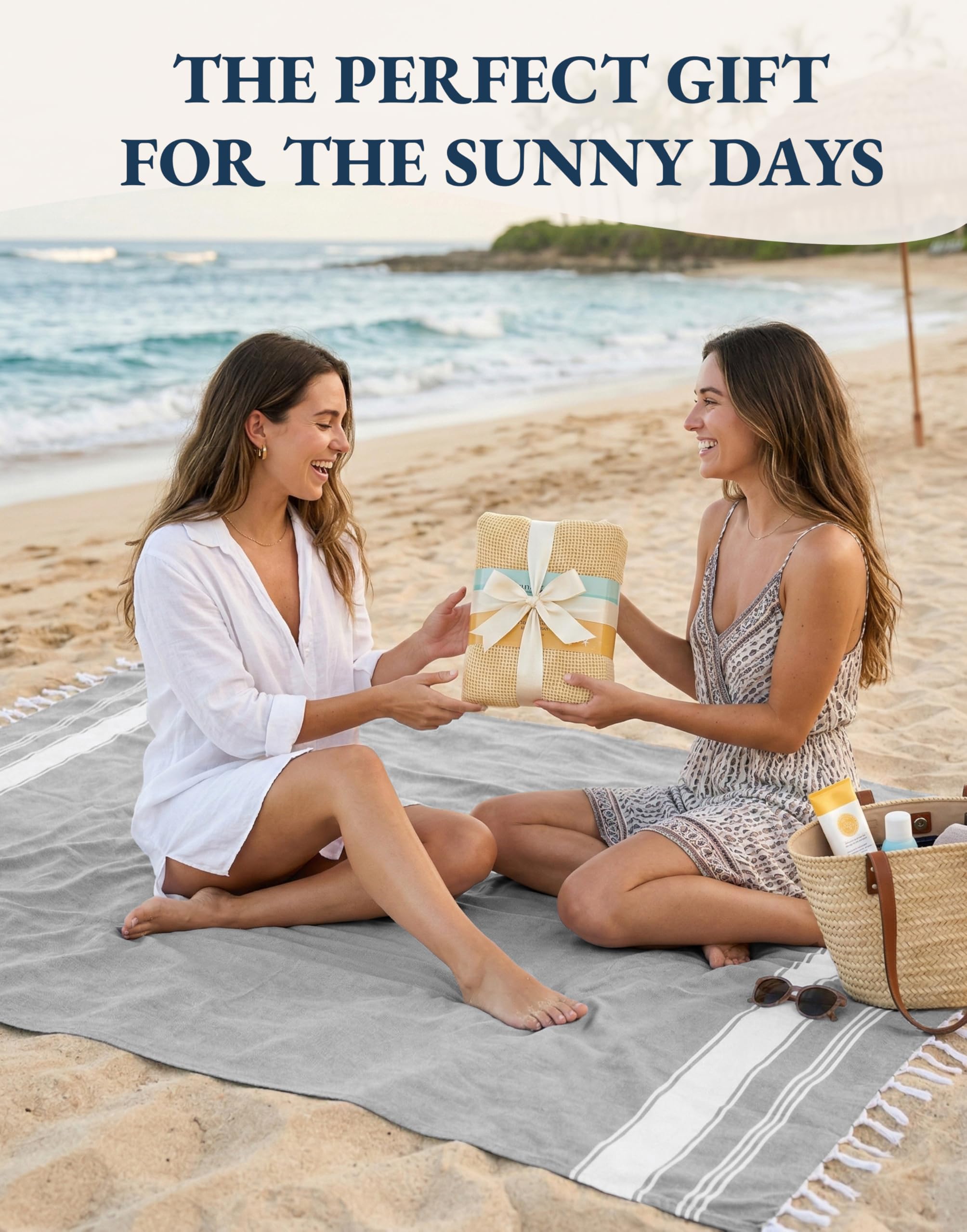Lane Linen stylish towels elevate summer outings with soft touch.