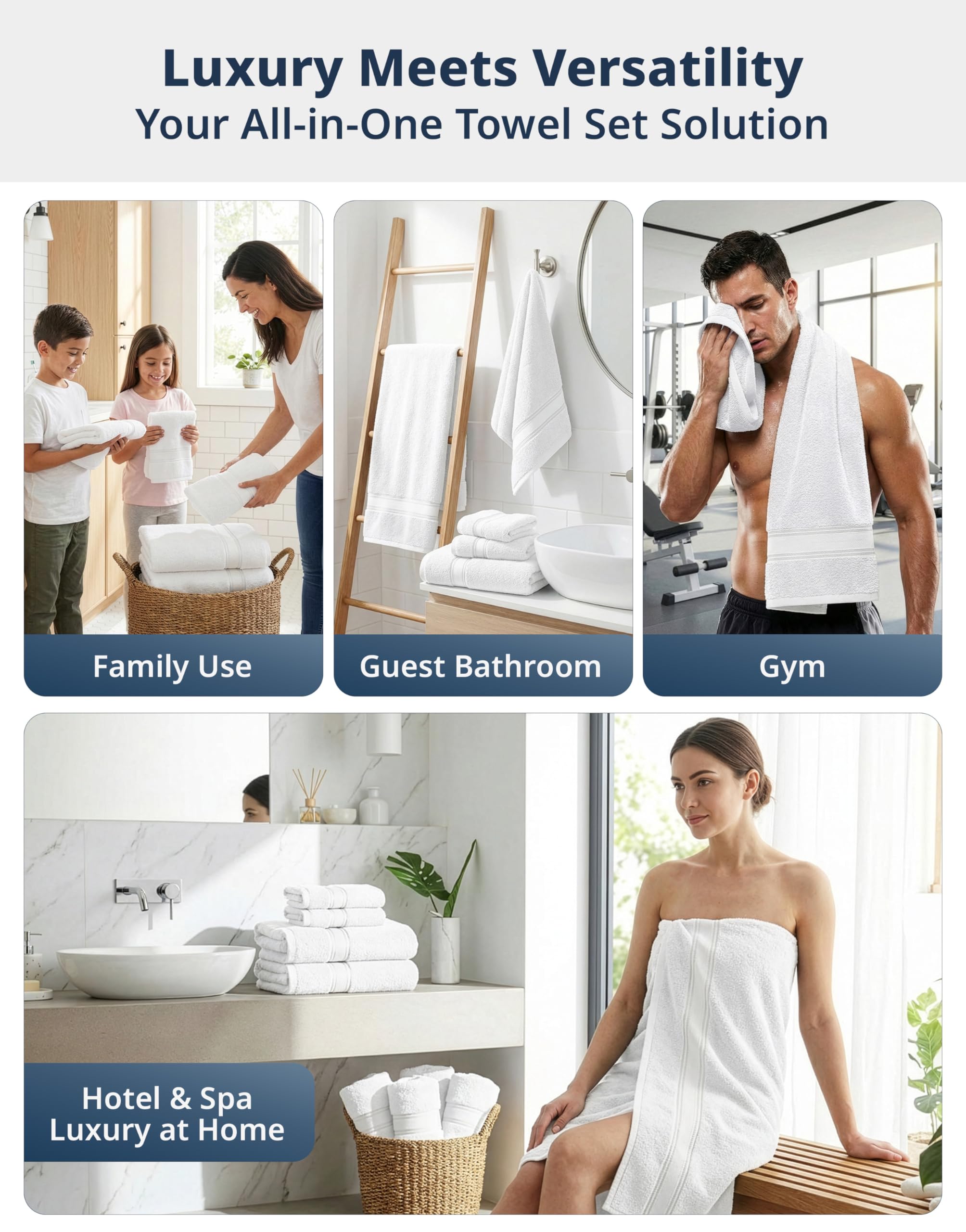 Lane Linen 550 GSM cotton: premium feel and reliable absorbency.