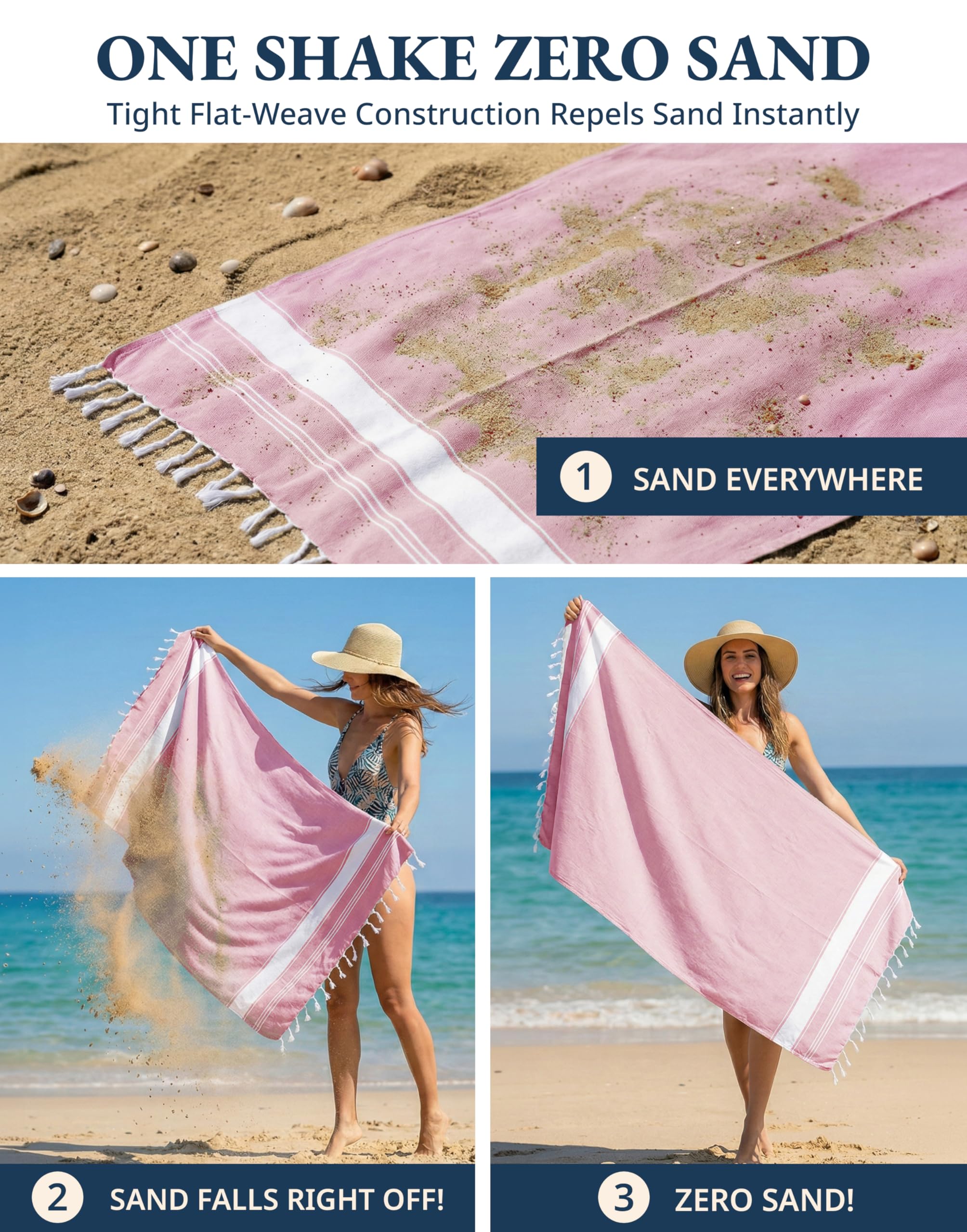Lane Linen multipurpose towel used as a sarong at the poolside