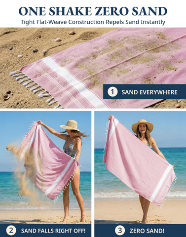 Lane Linen multipurpose towel used as a sarong at the poolside