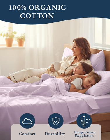 Lane Linen percale close-up reveals crisp, durable threads for lasting softness
