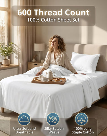 Lane Linen Twin XL flat sheet spread over a bed for a smooth surface