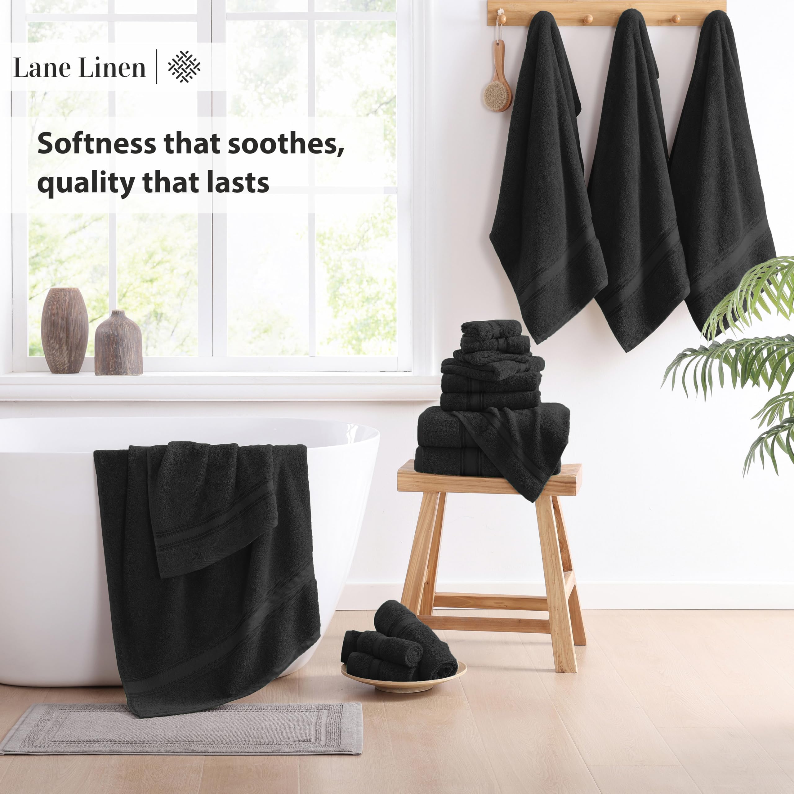 Lane Linen washcloth 13x13 close-up texture for gentle cleansing