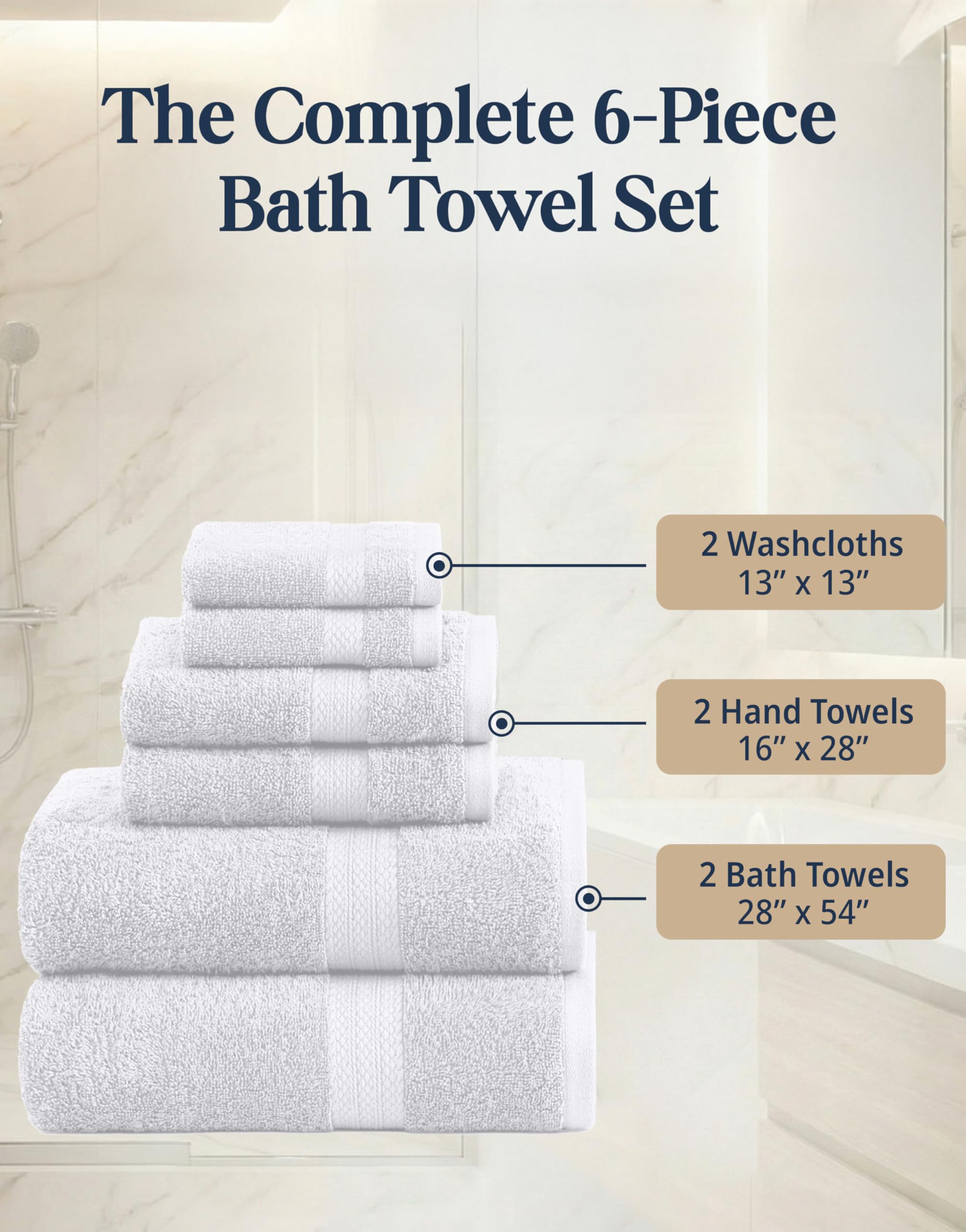 Lane Linen washcloths rolled for easy cleansing and soft feel