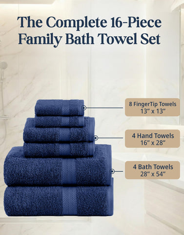 Lane Linen washcloths 13x13 inches ideal for daily cleansing.