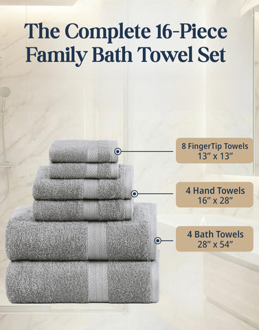 LANE LINEN washcloths 13x13 ready for cleansing routines and guest hospitality.