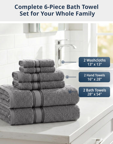 Lane Linen washcloths 13x13, gentle and plush for everyday routines.