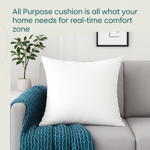 Lane Linen white inserts in a cozy living room setup for sofa cushions.