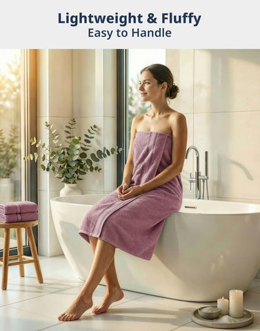 LANE LINEN Wishful Mauve hand towels 16x28 inches drying quickly with premium cotton