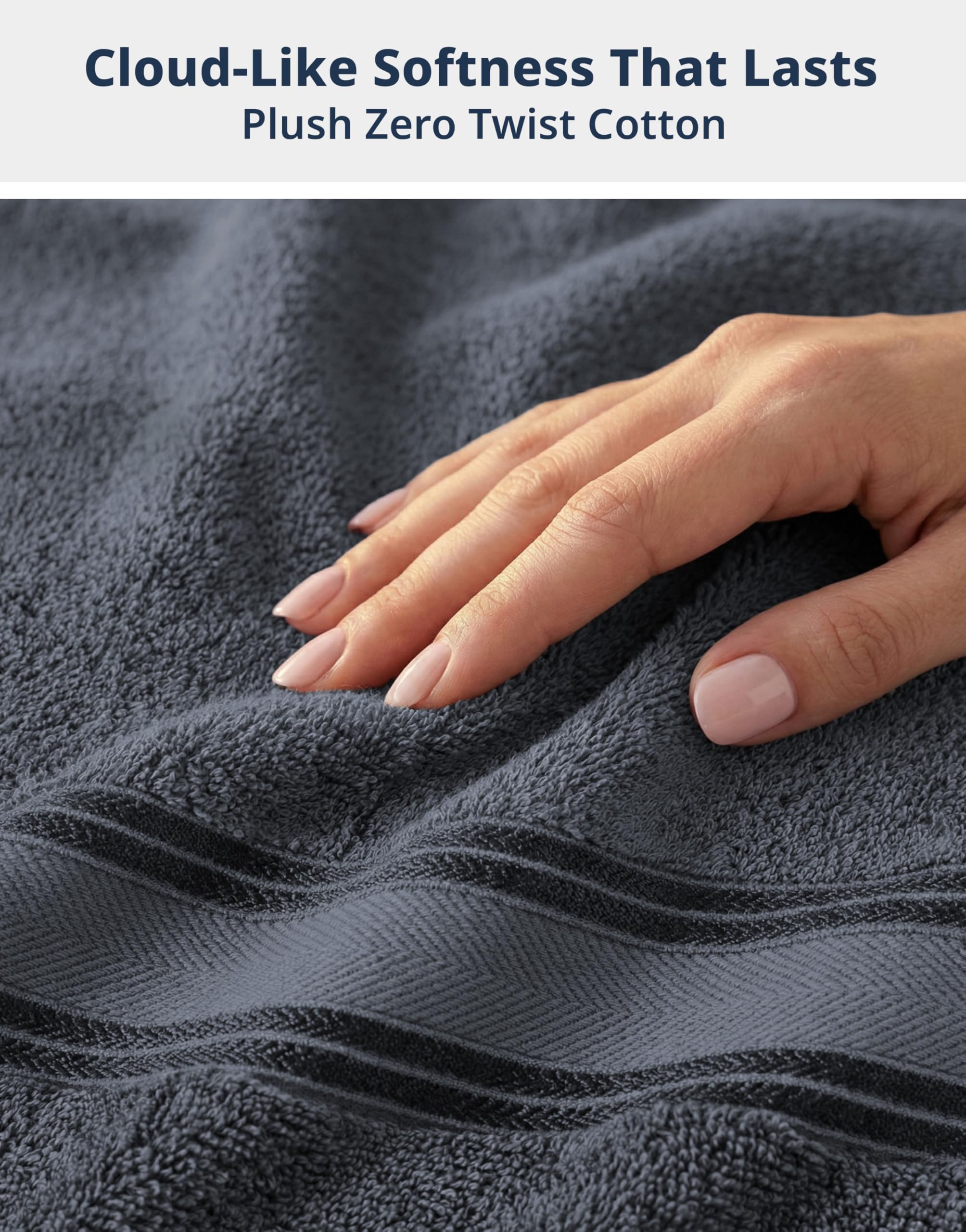 Lane Linen zero-twist bath towels deliver airy plushness and reliable absorbency.