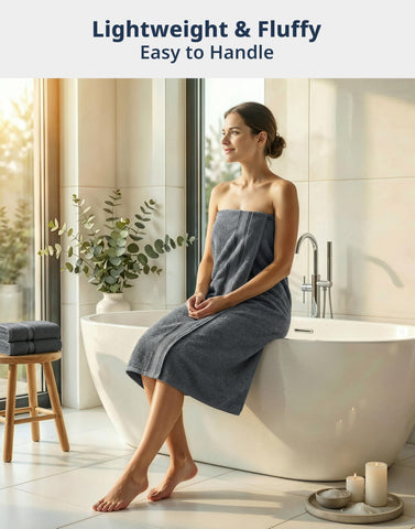 Lane Linen luxury four-pack towels laid out in a spa-like setup.