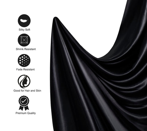 Lanest Housing Silk Satin Sheets deep-pocket 14-inch fit on taller mattresses.