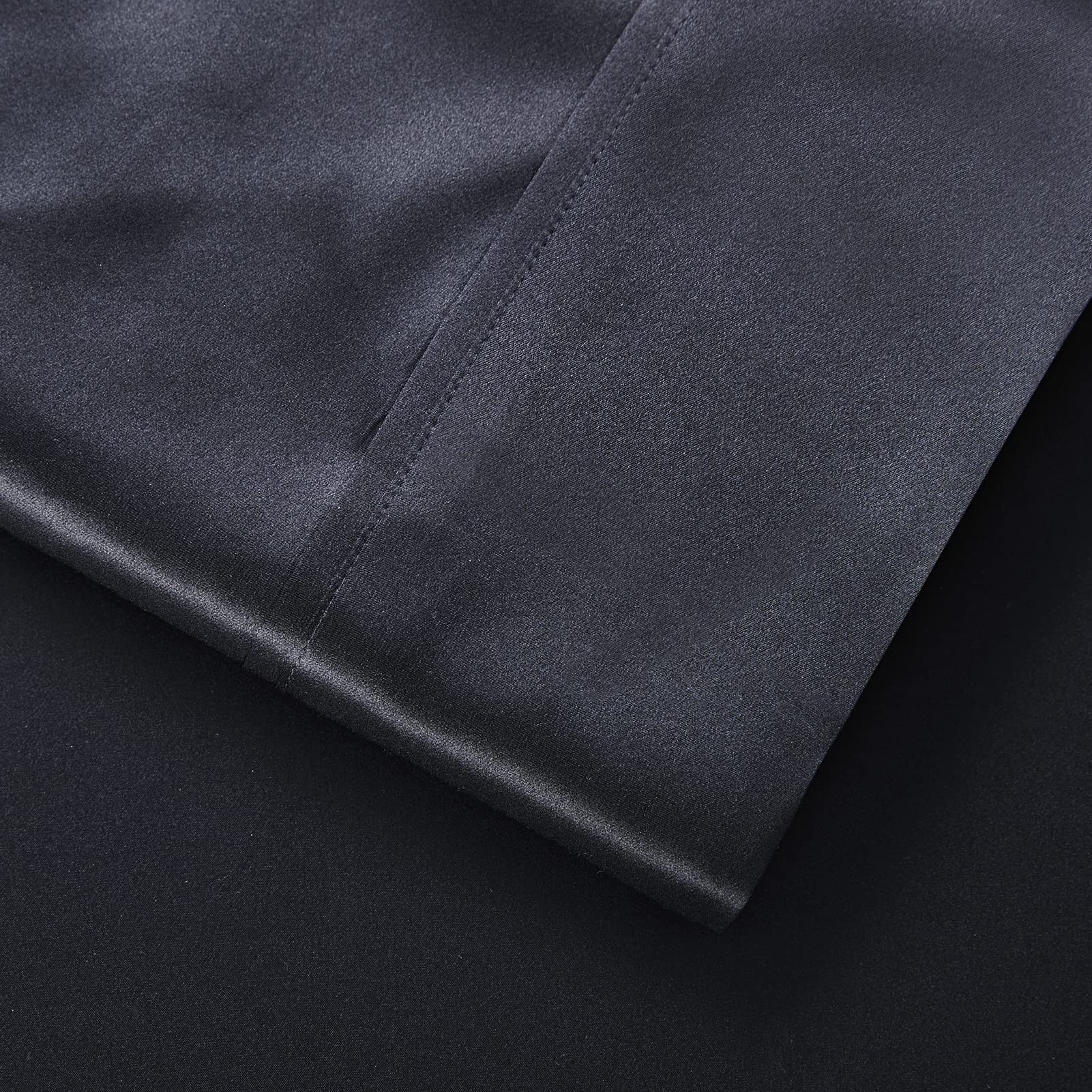 Lanest Housing satin sheet close-up highlights durable weave for long-lasting wear