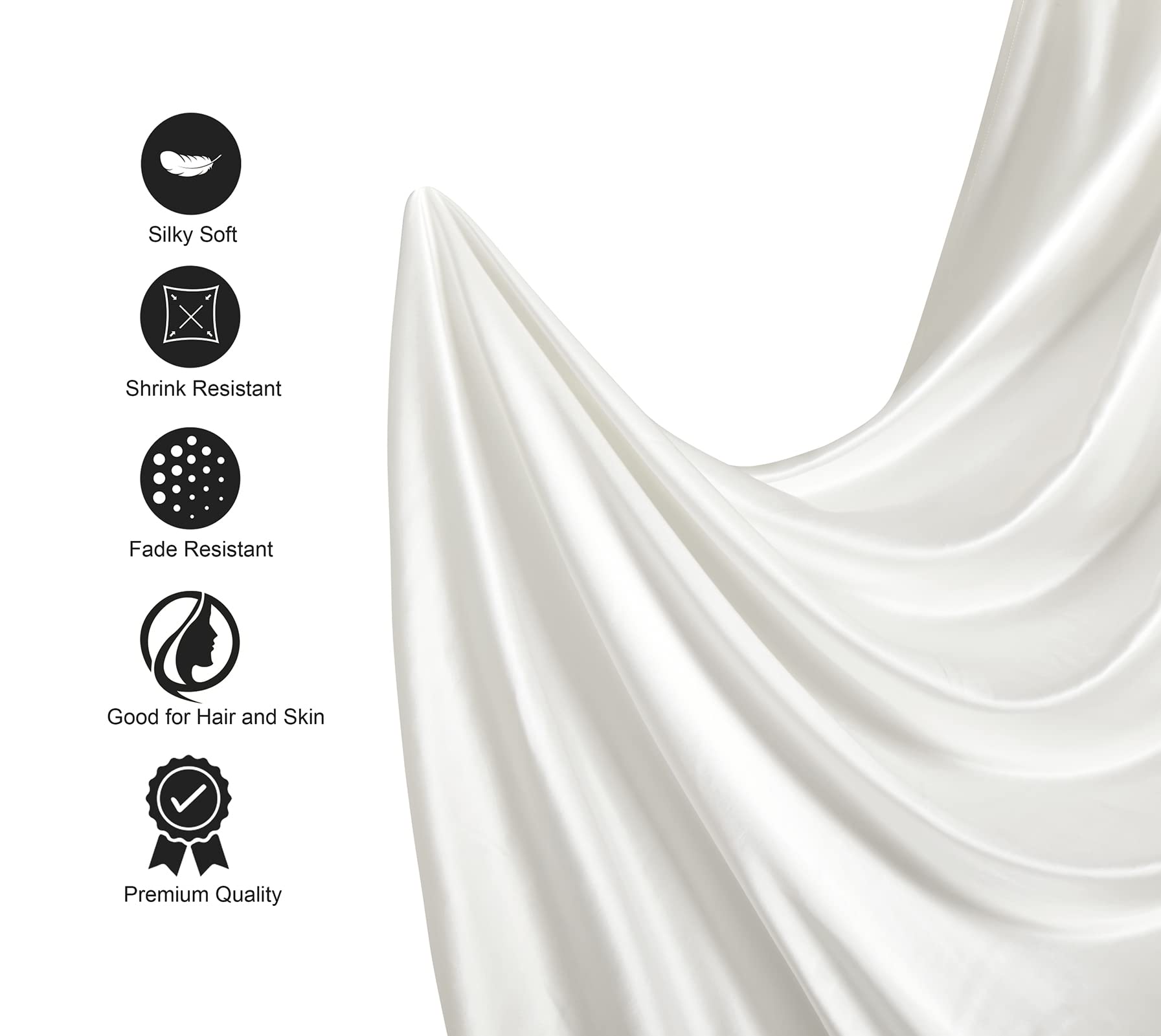 Soft-touch satin surface stays cool to the touch for comfortable nights.