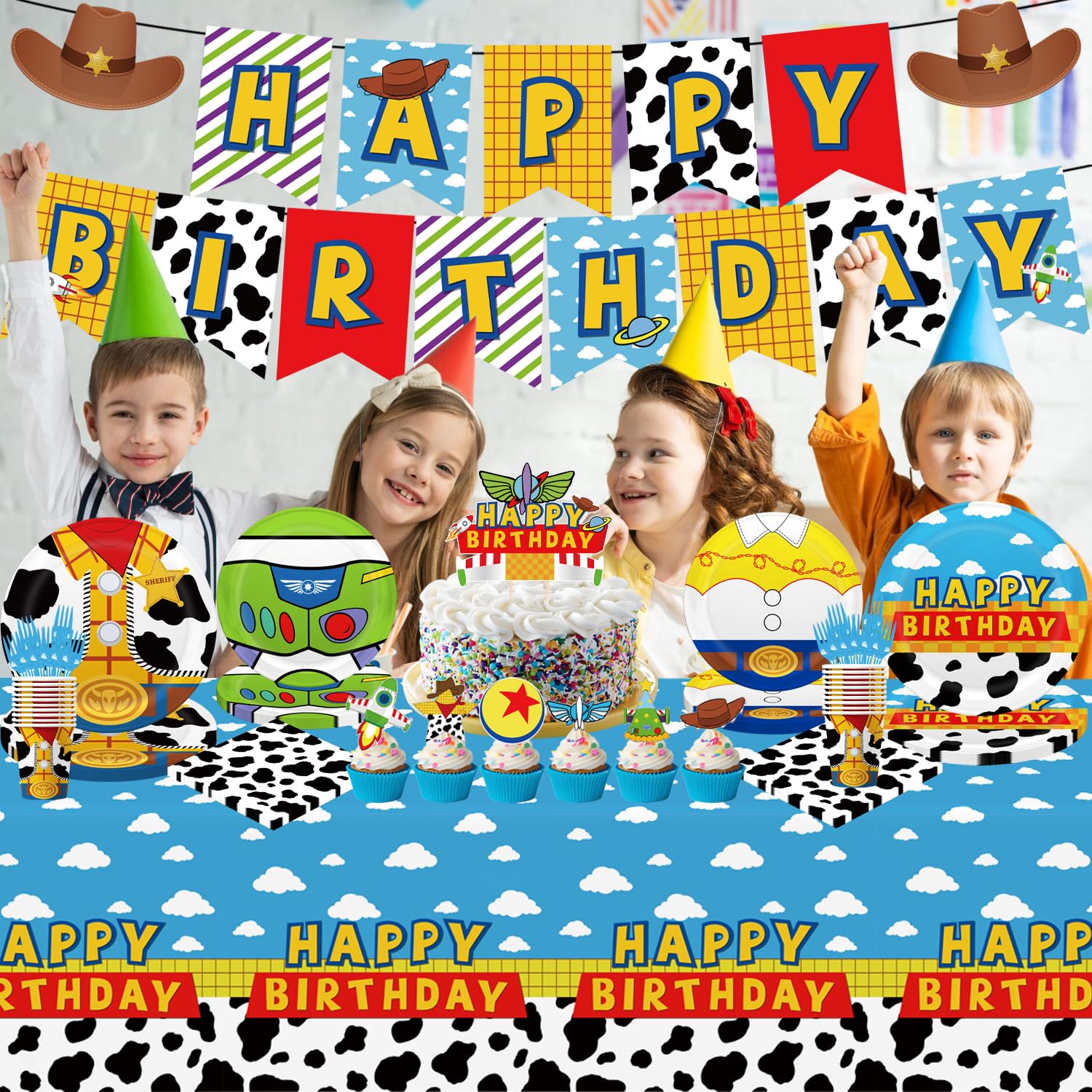 LANFUBEISI multicolor latex balloons create a lively party atmosphere.