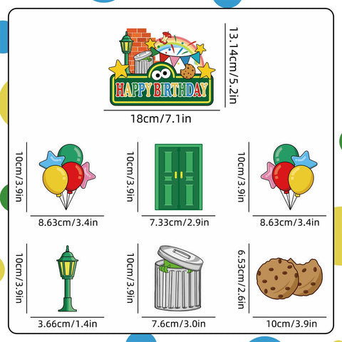 LANFUBEISI birthday balloons provide bright color accents for celebrations.