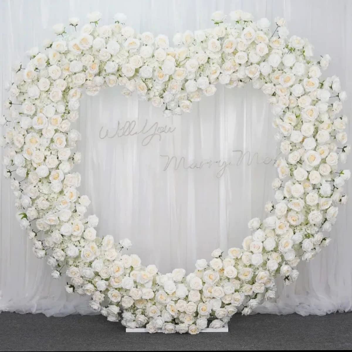 LANGXUN elegant wedding arch setup creates a striking focal point