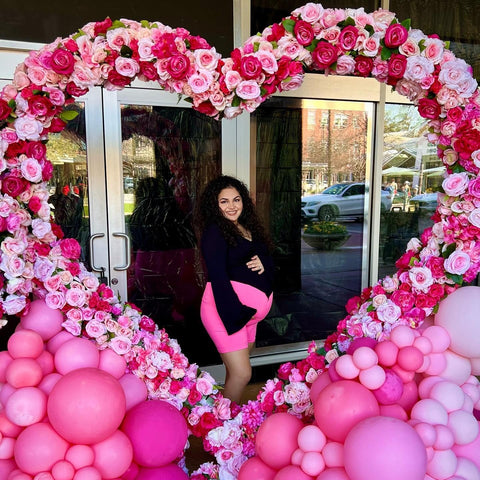 LANGXUN event ideas with arch for photos and dessert tables