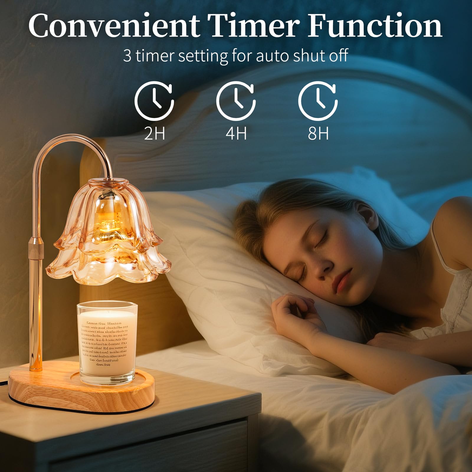 Lanhado 360-degree rotating arm offers flexible candle positioning
