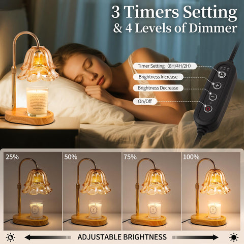 Lanhado adjustable-height arm ensures even melting for jars