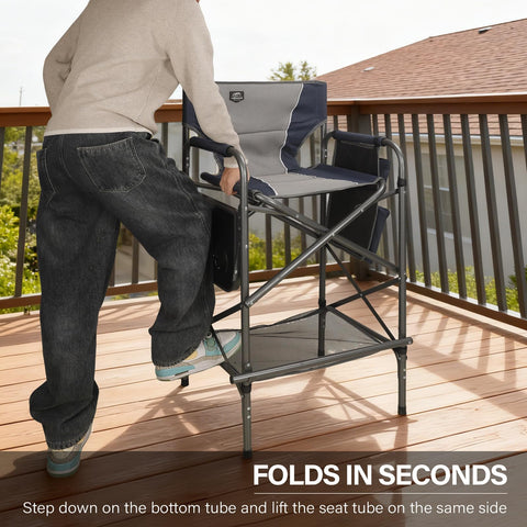 LANMOUNTAIN 30.7-inch seat height supports comfortable seating during tasks.