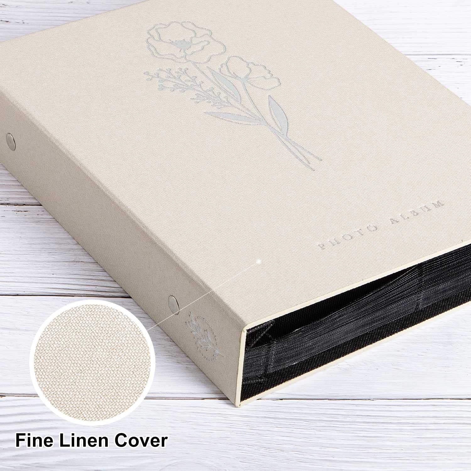 Acid-free, dustproof interior protects photos over time