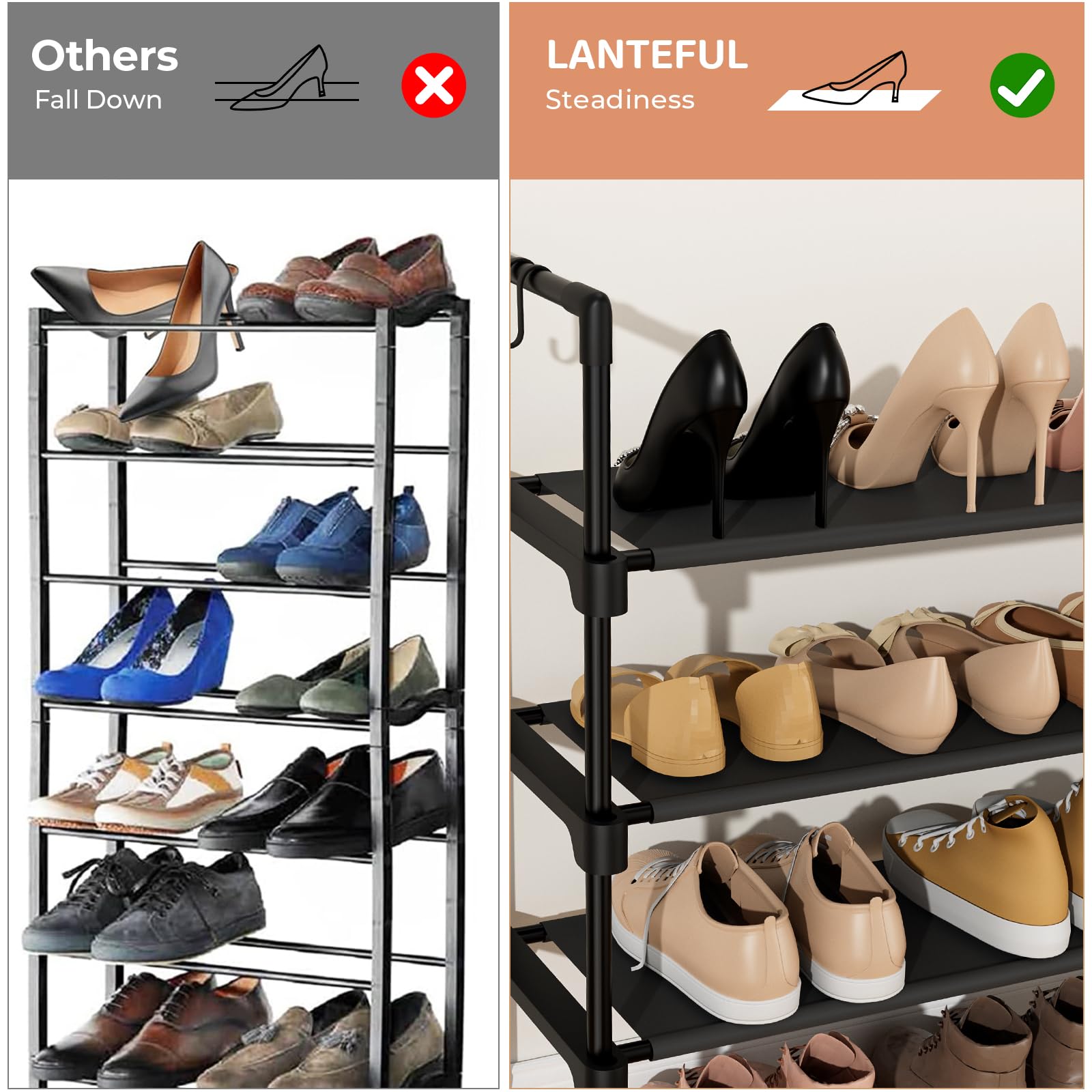 LANTEFUL easy to assemble with no tools for quick setup