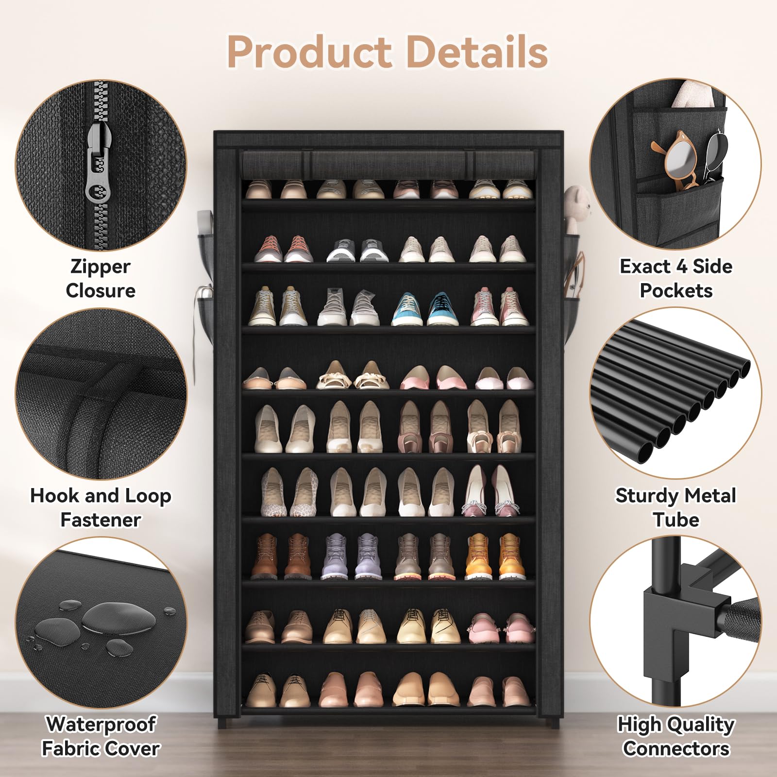 LANTEFUL removable cover pocket highlights extra storage for small items.